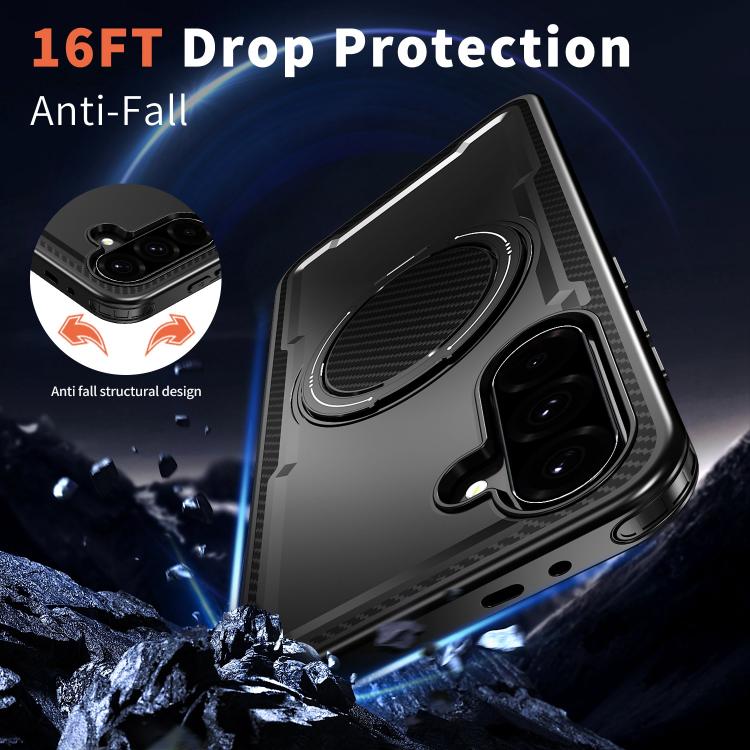 Custodia per telefono Kalebol in metallo con rotazione a 360 gradi e supporto MagSafe., For Galaxy A57 5G, For Galaxy A37 5G, For Galaxy A27 5G, For Galaxy A07 4G / 5G
