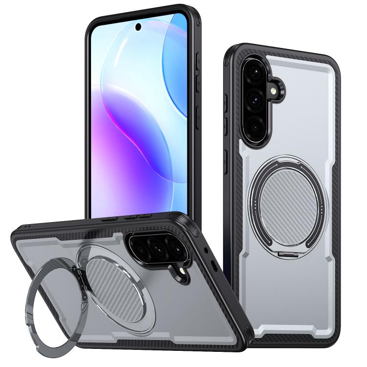 Custodia per telefono Kalebol in metallo con rotazione a 360 gradi e supporto MagSafe., For Galaxy A57 5G, For Galaxy A37 5G, For Galaxy A27 5G, For Galaxy A07 4G / 5G