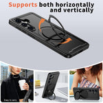 Custodia per telefono Kalebol in metallo con rotazione a 360 gradi e MagSafe., For Galaxy S26 5G, For Galaxy S25 FE 5G, For Galaxy S25 Edge 5G, For Galaxy S25 5G
