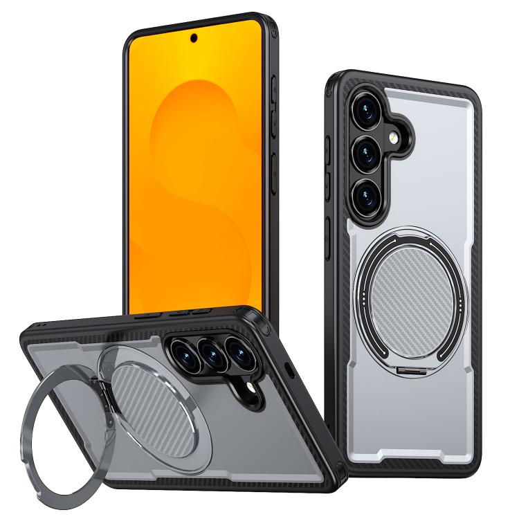 Custodia per telefono Kalebol in metallo con rotazione a 360 gradi e MagSafe., For Galaxy S26 5G, For Galaxy S25 FE 5G, For Galaxy S25 Edge 5G, For Galaxy S25 5G