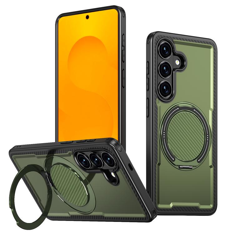 Custodia per telefono Kalebol in metallo con rotazione a 360 gradi e MagSafe., For Galaxy S26 5G, For Galaxy S25 FE 5G, For Galaxy S25 Edge 5G, For Galaxy S25 5G