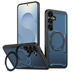 Custodia per telefono Kalebol in metallo con rotazione a 360 gradi e MagSafe., For Galaxy S25+ 5G, For Galaxy S25 Ultra 5G, For Galaxy S24 FE 5G, For Galaxy S24 Ultra 5G