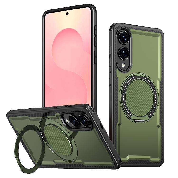 Custodia per telefono Kalebol in metallo con rotazione a 360 gradi e MagSafe., For Galaxy S26 5G, For Galaxy S25 FE 5G, For Galaxy S25 Edge 5G, For Galaxy S25 5G