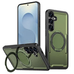 Custodia per telefono Kalebol in metallo con rotazione a 360 gradi e MagSafe., For Galaxy S25+ 5G, For Galaxy S25 Ultra 5G, For Galaxy S24 FE 5G, For Galaxy S24 Ultra 5G