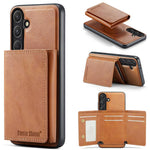 Fierre Shann Portafoglio 2 in 1 con slot per carte RFID e custodia MagSafe per telefono, For Samsung Galaxy S25 5G, For Samsung Galaxy S25+ 5G, For Samsung Galaxy S24 FE 5G, For Samsung Galaxy S24 Ultra 5G