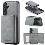 Fierre Shann Portafoglio 2 in 1 con slot per carte RFID e custodia MagSafe per telefono, For Samsung Galaxy S25 5G, For Samsung Galaxy S25+ 5G, For Samsung Galaxy S24 FE 5G, For Samsung Galaxy S24 Ultra 5G