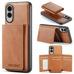 Fierre Shann Portafoglio 2 in 1 con slot per carte RFID e custodia MagSafe per telefono, For Samsung Galaxy S26+ 5G, For Samsung Galaxy S26 Ultra 5G, For Samsung Galaxy S26 5G, For Samsung Galaxy S25 Edge 5G