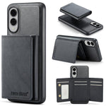 Fierre Shann Portafoglio 2 in 1 con slot per carte RFID e custodia MagSafe per telefono, For Samsung Galaxy S26+ 5G, For Samsung Galaxy S26 Ultra 5G, For Samsung Galaxy S26 5G, For Samsung Galaxy S25 Edge 5G