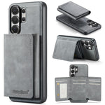 Fierre Shann Portafoglio 2 in 1 con slot per carte RFID e custodia MagSafe per telefono, For Samsung Galaxy S26+ 5G, For Samsung Galaxy S26 Ultra 5G, For Samsung Galaxy S26 5G, For Samsung Galaxy S25 Edge 5G