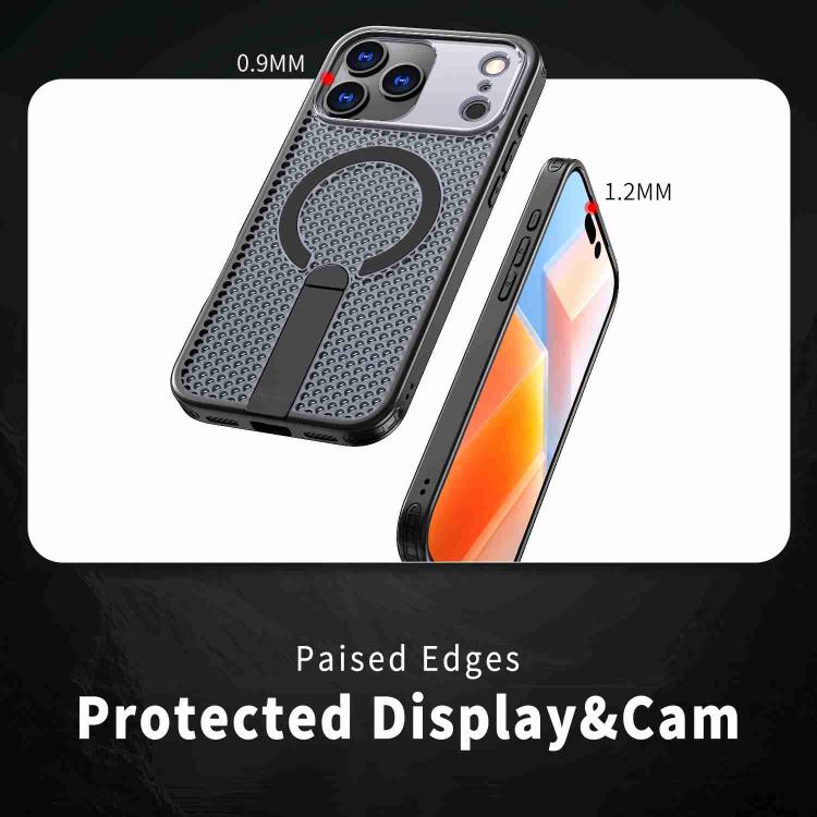 Custodia per telefono Kalebol Honeycomb con sistema di raffreddamento a nido d'ape e supporto MagSafe., For iPhone 17 Pro, For iPhone 17, For iPhone Air, For iPhone 16 Pro Max