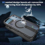 Custodia per telefono Kalebol Honeycomb con sistema di raffreddamento a nido d'ape e supporto MagSafe., For iPhone 17 Pro, For iPhone 17, For iPhone Air, For iPhone 16 Pro Max