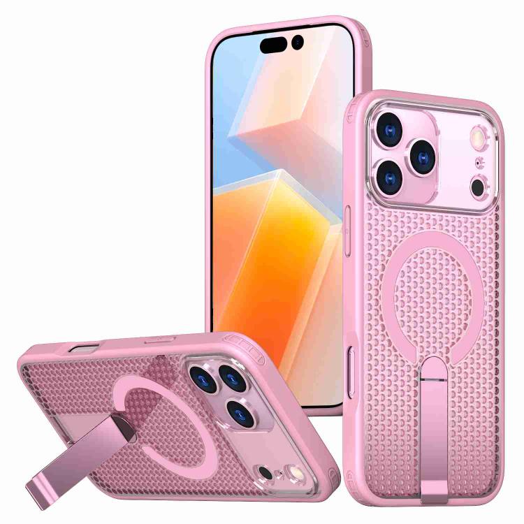 Custodia per telefono Kalebol Honeycomb con sistema di raffreddamento a nido d'ape e supporto MagSafe., For iPhone 17 Pro, For iPhone 17, For iPhone Air, For iPhone 16 Pro Max
