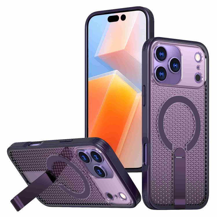 Custodia per telefono Kalebol Honeycomb con sistema di raffreddamento a nido d'ape e supporto MagSafe., For iPhone 17 Pro, For iPhone 17, For iPhone Air, For iPhone 16 Pro Max