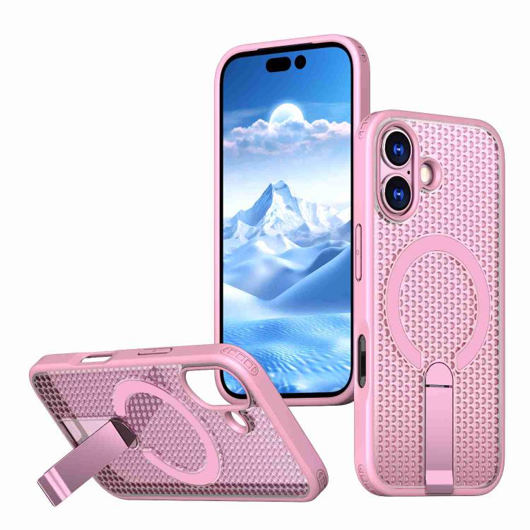 Custodia per telefono Kalebol Honeycomb con sistema di raffreddamento a nido d'ape e supporto MagSafe., For iPhone 17 Pro, For iPhone 17, For iPhone Air, For iPhone 16 Pro Max