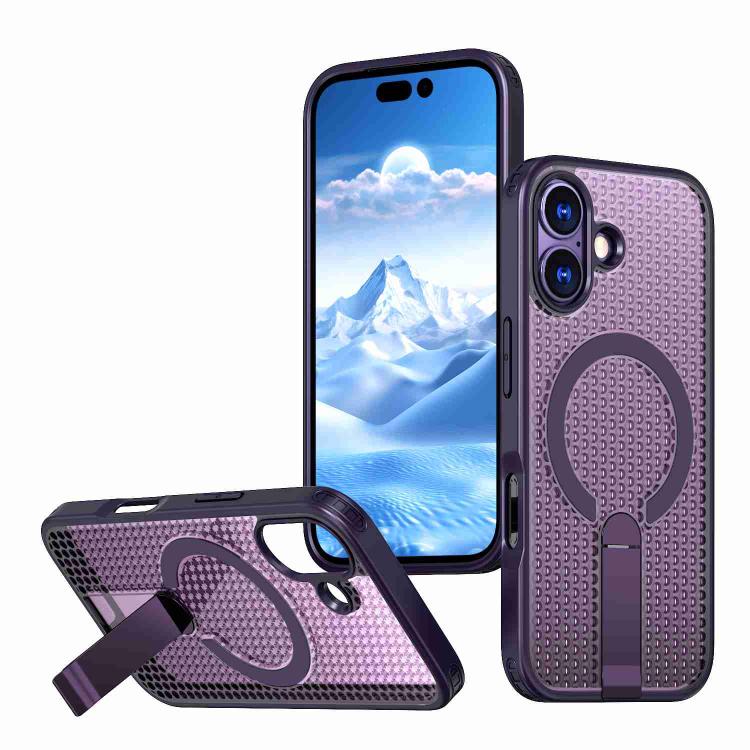Custodia per telefono Kalebol Honeycomb con sistema di raffreddamento a nido d'ape e supporto MagSafe., For iPhone 17 Pro, For iPhone 17, For iPhone Air, For iPhone 16 Pro Max