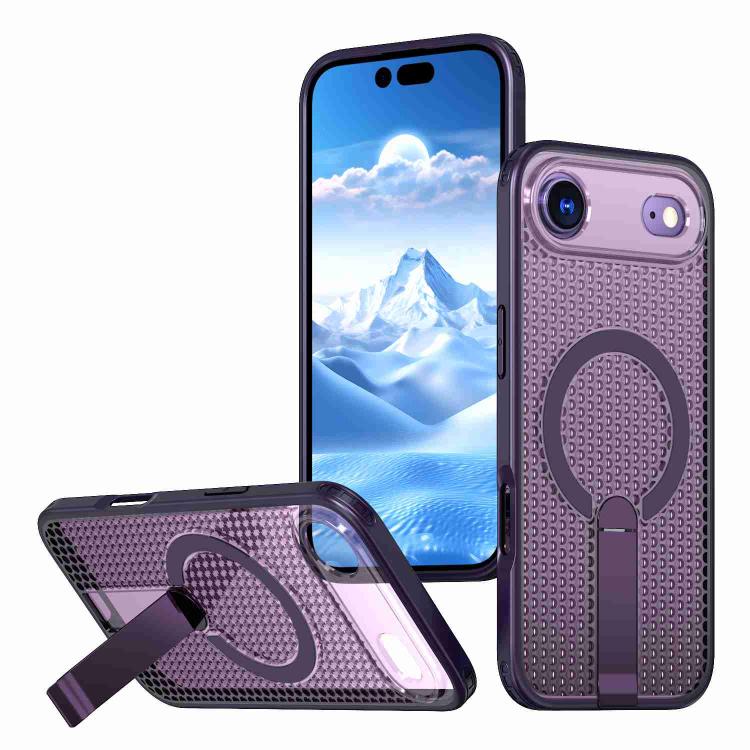 Custodia per telefono Kalebol Honeycomb con sistema di raffreddamento a nido d'ape e supporto MagSafe., For iPhone 17 Pro, For iPhone 17, For iPhone Air, For iPhone 16 Pro Max