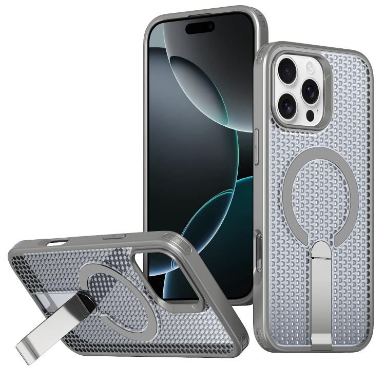Custodia per telefono Kalebol Honeycomb con sistema di raffreddamento a nido d'ape e supporto MagSafe., For iPhone 16 Pro, For iPhone 16 Plus, For iPhone 16, For iPhone 15 Pro Max