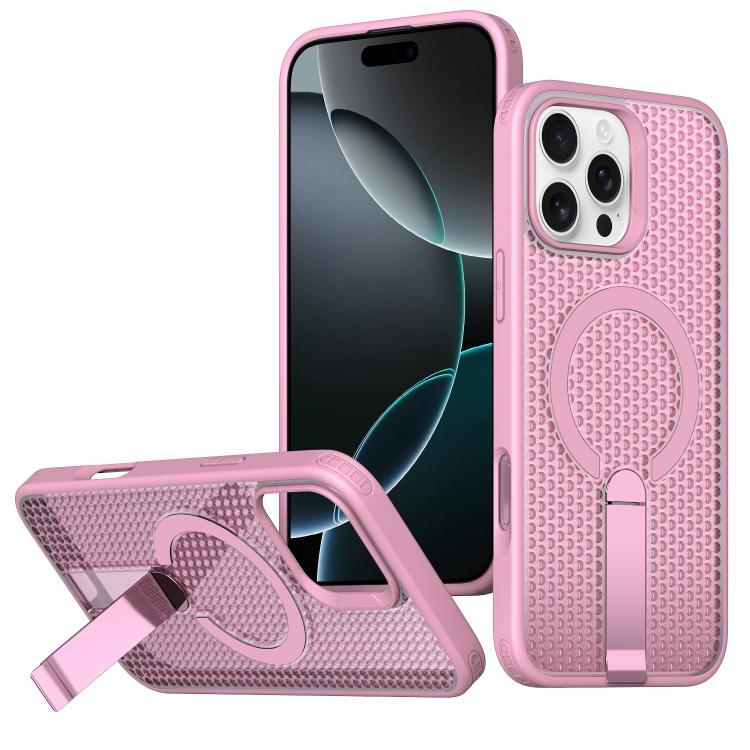 Custodia per telefono Kalebol Honeycomb con sistema di raffreddamento a nido d'ape e supporto MagSafe., For iPhone 16 Pro, For iPhone 16 Plus, For iPhone 16, For iPhone 15 Pro Max