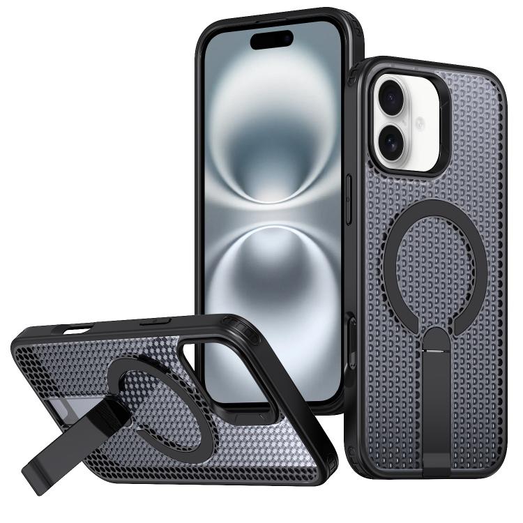 Custodia per telefono Kalebol Honeycomb con sistema di raffreddamento a nido d'ape e supporto MagSafe., For iPhone 16 Pro, For iPhone 16 Plus, For iPhone 16, For iPhone 15 Pro Max
