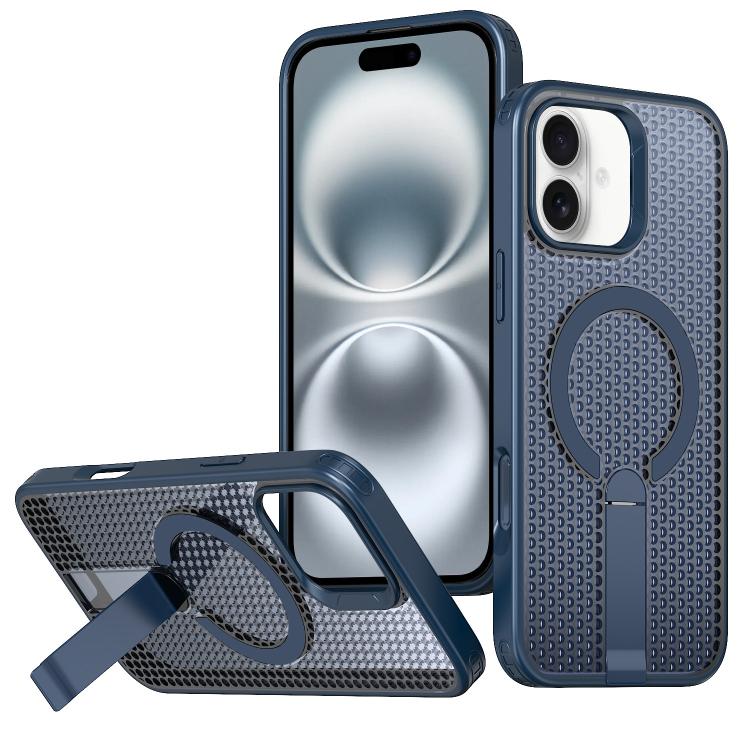 Custodia per telefono Kalebol Honeycomb con sistema di raffreddamento a nido d'ape e supporto MagSafe., For iPhone 16 Pro, For iPhone 16 Plus, For iPhone 16, For iPhone 15 Pro Max