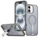 Custodia per telefono Kalebol Honeycomb con sistema di raffreddamento a nido d'ape e supporto MagSafe., For iPhone 16 Pro, For iPhone 16 Plus, For iPhone 16, For iPhone 15 Pro Max