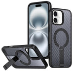 Custodia per telefono Kalebol Honeycomb con sistema di raffreddamento a nido d'ape e supporto MagSafe., For iPhone 16 Pro, For iPhone 16 Plus, For iPhone 16, For iPhone 15 Pro Max