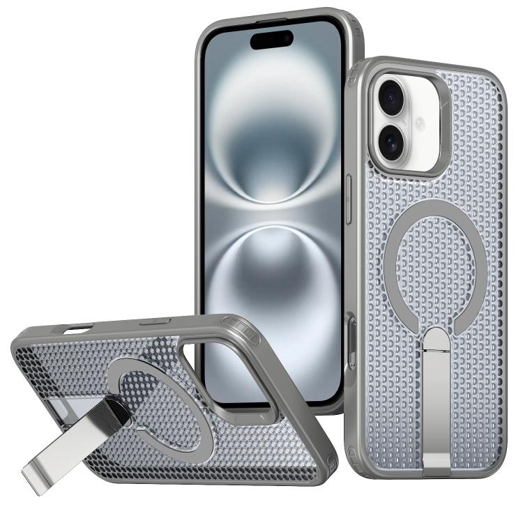 Custodia per telefono Kalebol Honeycomb con sistema di raffreddamento a nido d'ape e supporto MagSafe., For iPhone 16 Pro, For iPhone 16 Plus, For iPhone 16, For iPhone 15 Pro Max