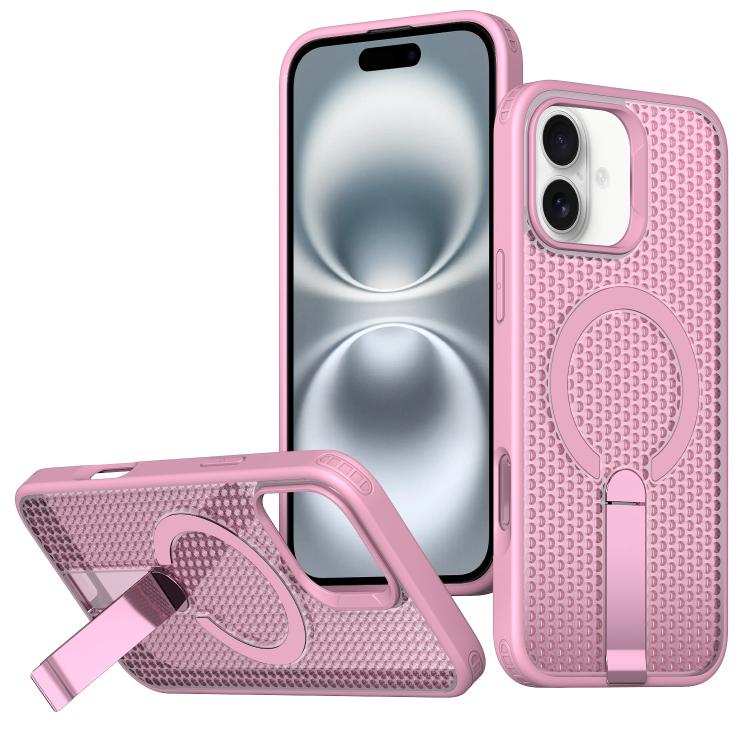 Custodia per telefono Kalebol Honeycomb con sistema di raffreddamento a nido d'ape e supporto MagSafe., For iPhone 16 Pro, For iPhone 16 Plus, For iPhone 16, For iPhone 15 Pro Max