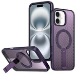 Custodia per telefono Kalebol Honeycomb con sistema di raffreddamento a nido d'ape e supporto MagSafe., For iPhone 16 Pro, For iPhone 16 Plus, For iPhone 16, For iPhone 15 Pro Max