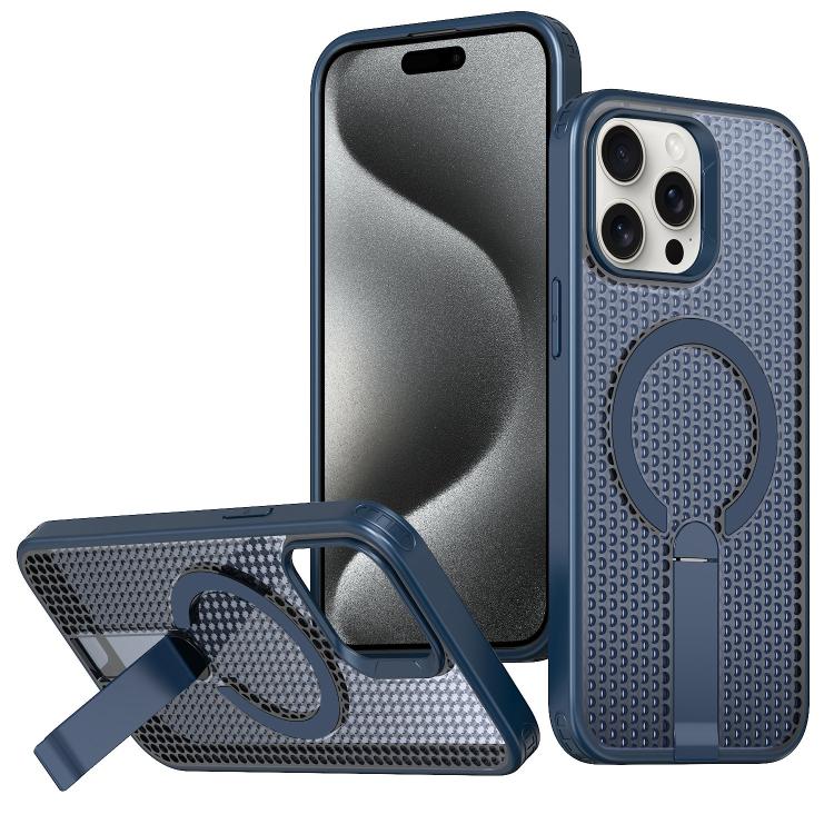 Custodia per telefono Kalebol Honeycomb con sistema di raffreddamento a nido d'ape e supporto MagSafe., For iPhone 16 Pro, For iPhone 16 Plus, For iPhone 16, For iPhone 15 Pro Max