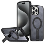 Custodia per telefono Kalebol Honeycomb con sistema di raffreddamento a nido d'ape e supporto MagSafe., For iPhone 15 Pro, For iPhone 15 Plus, For iPhone 15, For iPhone 14 Plus