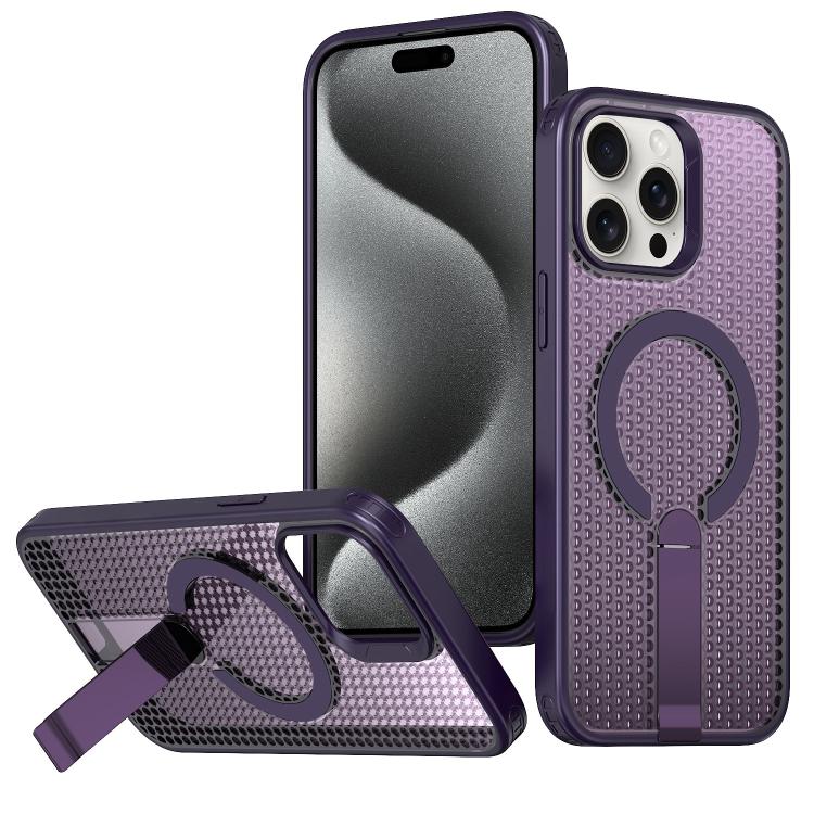 Custodia per telefono Kalebol Honeycomb con sistema di raffreddamento a nido d'ape e supporto MagSafe., For iPhone 15 Pro, For iPhone 15 Plus, For iPhone 15, For iPhone 14 Plus