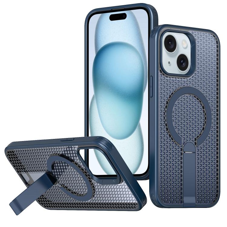 Custodia per telefono Kalebol Honeycomb con sistema di raffreddamento a nido d'ape e supporto MagSafe., For iPhone 15 Pro, For iPhone 15 Plus, For iPhone 15, For iPhone 14 Plus