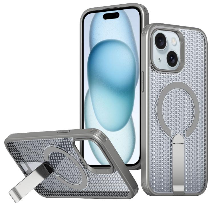 Custodia per telefono Kalebol Honeycomb con sistema di raffreddamento a nido d'ape e supporto MagSafe., For iPhone 15 Pro, For iPhone 15 Plus, For iPhone 15, For iPhone 14 Plus