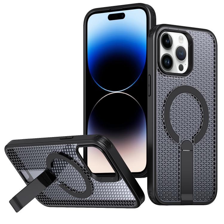Custodia per telefono Kalebol Honeycomb con sistema di raffreddamento a nido d'ape e supporto MagSafe., For iPhone 14, For iPhone 14 Pro, For iPhone 14 Pro Max, For iPhone 13 Pro Max