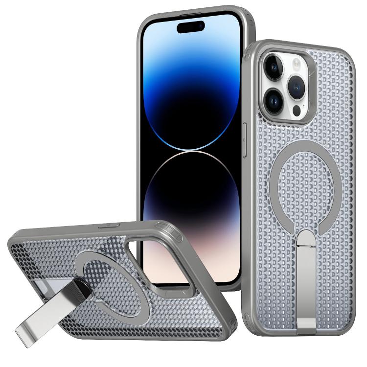 Custodia per telefono Kalebol Honeycomb con sistema di raffreddamento a nido d'ape e supporto MagSafe., For iPhone 14, For iPhone 14 Pro, For iPhone 14 Pro Max, For iPhone 13 Pro Max