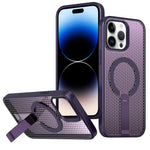 Custodia per telefono Kalebol Honeycomb con sistema di raffreddamento a nido d'ape e supporto MagSafe., For iPhone 14, For iPhone 14 Pro, For iPhone 14 Pro Max, For iPhone 13 Pro Max