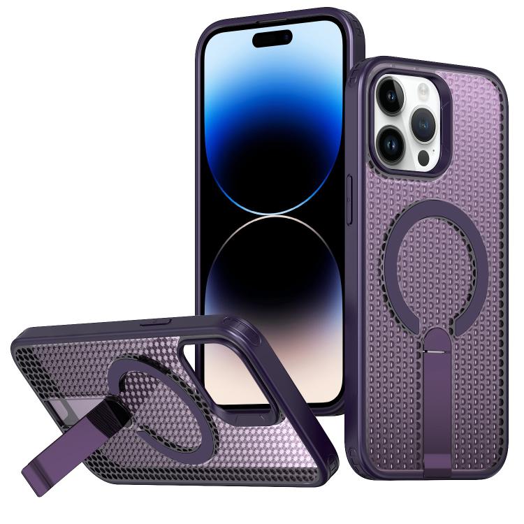 Custodia per telefono Kalebol Honeycomb con sistema di raffreddamento a nido d'ape e supporto MagSafe., For iPhone 14, For iPhone 14 Pro, For iPhone 14 Pro Max, For iPhone 13 Pro Max