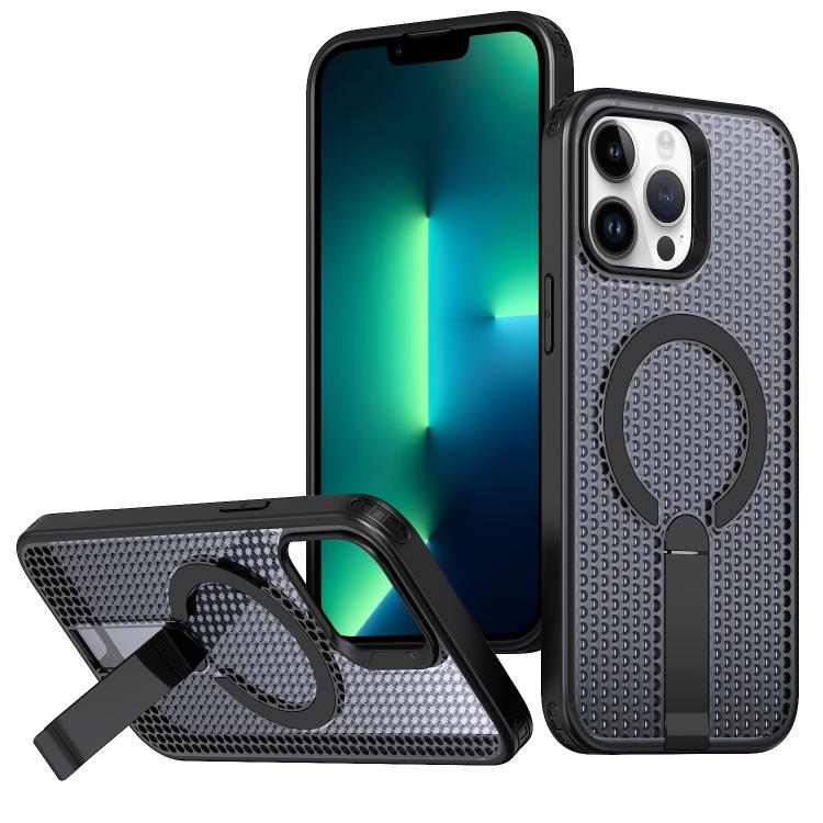 Custodia per telefono Kalebol Honeycomb con sistema di raffreddamento a nido d'ape e supporto MagSafe., For iPhone 14, For iPhone 14 Pro, For iPhone 14 Pro Max, For iPhone 13 Pro Max