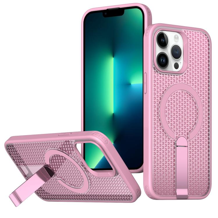 Custodia per telefono Kalebol Honeycomb con sistema di raffreddamento a nido d'ape e supporto MagSafe., For iPhone 14, For iPhone 14 Pro, For iPhone 14 Pro Max, For iPhone 13 Pro Max
