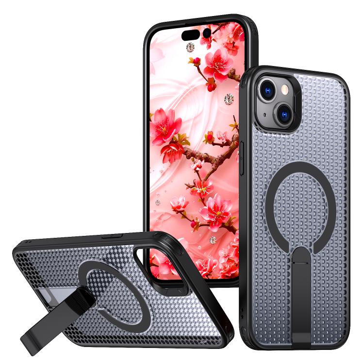 Custodia per telefono Kalebol Honeycomb con sistema di raffreddamento a nido d'ape e supporto MagSafe., For iPhone 15 Pro, For iPhone 15 Plus, For iPhone 15, For iPhone 14 Plus