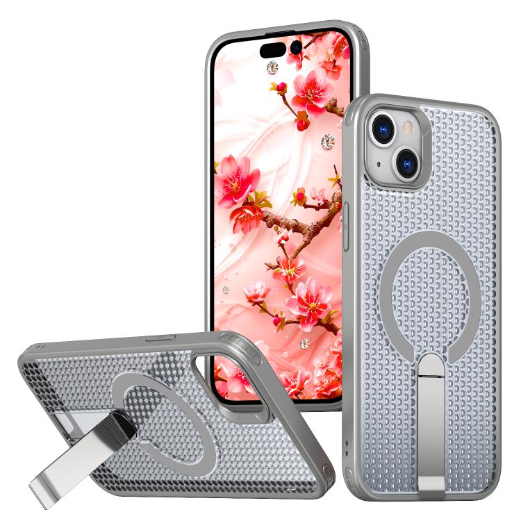 Custodia per telefono Kalebol Honeycomb con sistema di raffreddamento a nido d'ape e supporto MagSafe., For iPhone 15 Pro, For iPhone 15 Plus, For iPhone 15, For iPhone 14 Plus