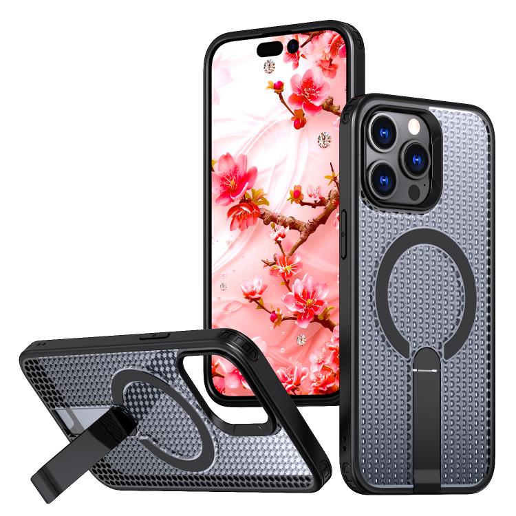 Custodia per telefono Kalebol Honeycomb con sistema di raffreddamento a nido d'ape e supporto MagSafe., For iPhone 14, For iPhone 14 Pro, For iPhone 14 Pro Max, For iPhone 13 Pro Max