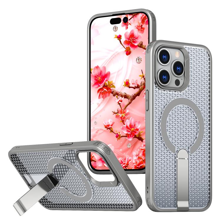 Custodia per telefono Kalebol Honeycomb con sistema di raffreddamento a nido d'ape e supporto MagSafe., For iPhone 14, For iPhone 14 Pro, For iPhone 14 Pro Max, For iPhone 13 Pro Max