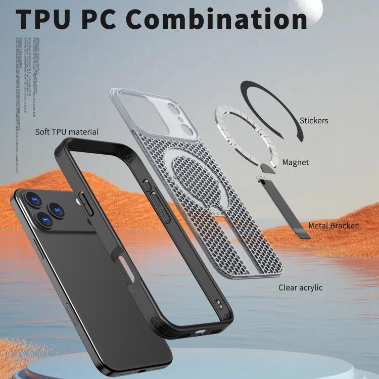 Custodia per telefono Kalebol Honeycomb con sistema di raffreddamento a nido d'ape e supporto MagSafe., For iPhone 18 Pro, For iPhone 18 Pro Max, For iPhone 17e / 16e, For iPhone 17 Pro Max