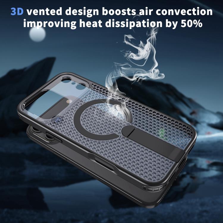 Custodia per telefono Kalebol Honeycomb con sistema di raffreddamento a nido d'ape e supporto MagSafe., For iPhone 18 Pro, For iPhone 18 Pro Max, For iPhone 17e / 16e, For iPhone 17 Pro Max