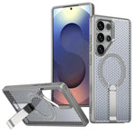 Custodia per telefono Kalebol Honeycomb con sistema di raffreddamento a nido d'ape e supporto MagSafe., For Galaxy S25 Ultra 5G, For Galaxy S24 FE 5G, For Galaxy S24 Ultra 5G, For Galaxy S24+ 5G