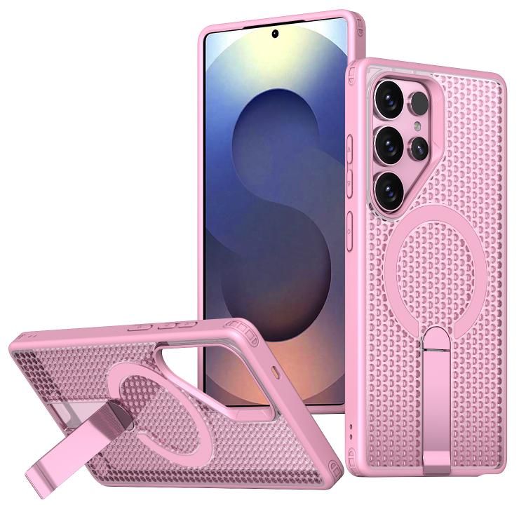 Custodia per telefono Kalebol Honeycomb con sistema di raffreddamento a nido d'ape e supporto MagSafe., For Galaxy S25 Ultra 5G, For Galaxy S24 FE 5G, For Galaxy S24 Ultra 5G, For Galaxy S24+ 5G