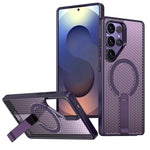 Custodia per telefono Kalebol Honeycomb con sistema di raffreddamento a nido d'ape e supporto MagSafe., For Galaxy S25 Ultra 5G, For Galaxy S24 FE 5G, For Galaxy S24 Ultra 5G, For Galaxy S24+ 5G