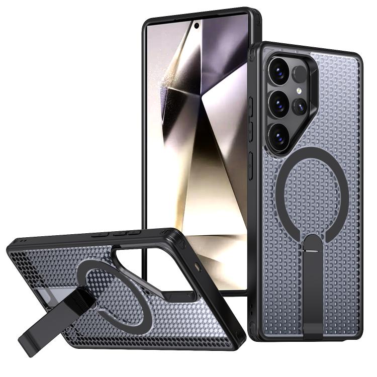 Custodia per telefono Kalebol Honeycomb con sistema di raffreddamento a nido d'ape e supporto MagSafe., For Galaxy S24 5G, For Galaxy S23 Ultra 5G, For Galaxy S23+ 5G